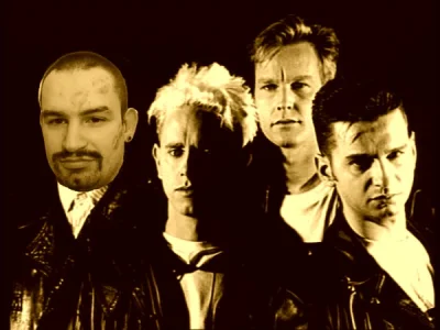 PonuryBatyskaf - Wy się śmiejesi a on W Depeche Mode gra #bonzo #depechemode 
#hehes...