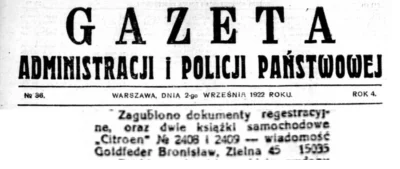 francuskie - Mąż siostry Andre Citroena, mieszkający w Warszawie, jeździł oczywiście ...