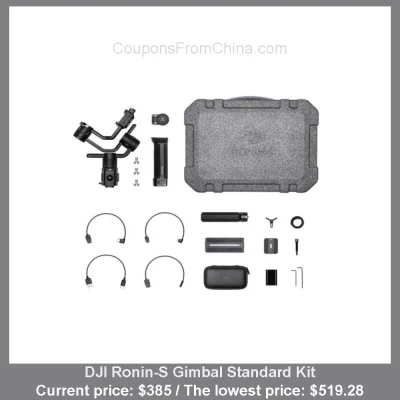 n____S - DJI Ronin-S Gimbal Standard Kit
Cena: $385.00 (najniższa w historii: $519.2...