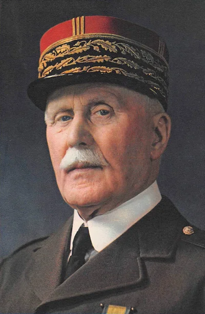 sropo - Philippe Pétain – marszałek Francji i bohater spod Verdun, zawierając 22 czer...
