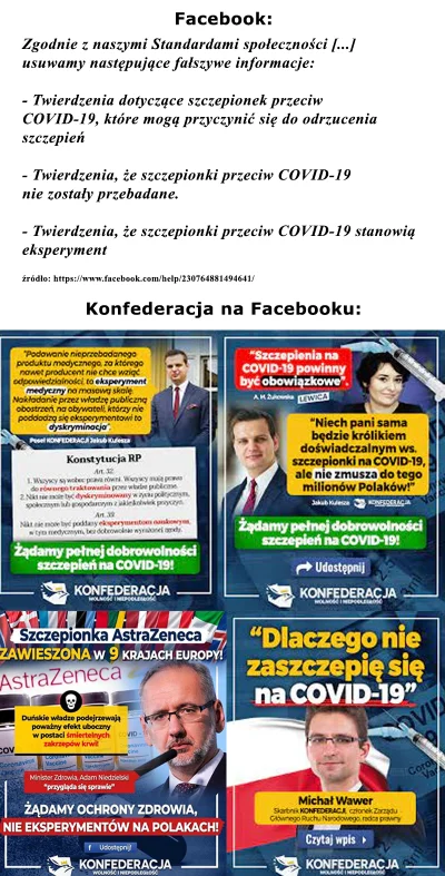 ziumbalapl - > Dowodem na to, że Konfederacja nie łamała regulaminu, jest brak dowodó...