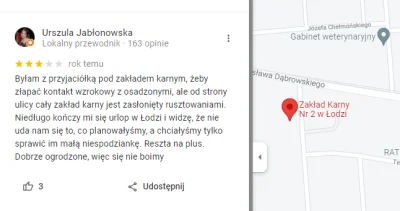 fakeman - Opinia Zakładu Karnego nr w Łodzi w google. To nie żart xD

#heheszki ##!...