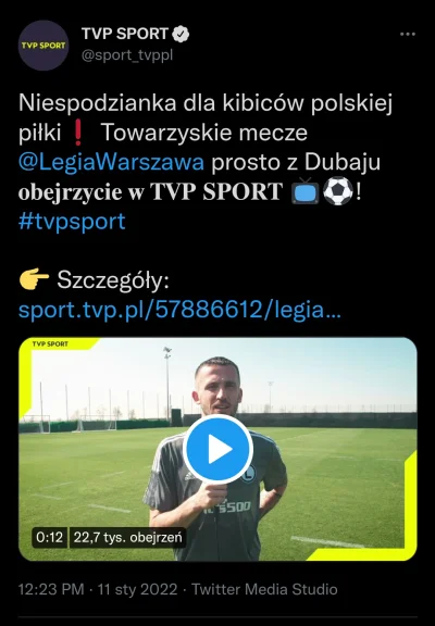 Matpiotr - Reżimowa sport pokaże trzy towarzyskie mecze #legia 
#mecz #ekstraklasa #...