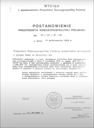 Podlaski_warmianin - Oto dokument w którym Lech Wałęsa, był prezydent RP, przywódca S...