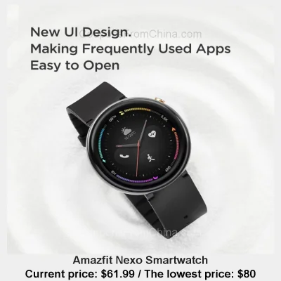 n____S - Amazfit Nexo Smartwatch
Cena: $61.99 (najniższa w historii: $80.00)
Koszt ...