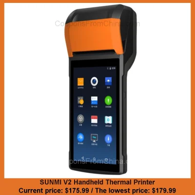 n____S - SUNMI V2 Handheld Thermal Printer
Cena: $175.99 (najniższa w historii: $179...