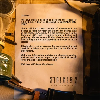 Wormditt - STALKER 2 przesunięty na 8 grudnia 2022
#stalker #gry
