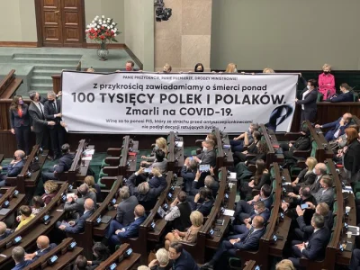 o.....n - Winę za zgony na covid ponosi PiS, który nie skonstruował jeszcze obozów śm...