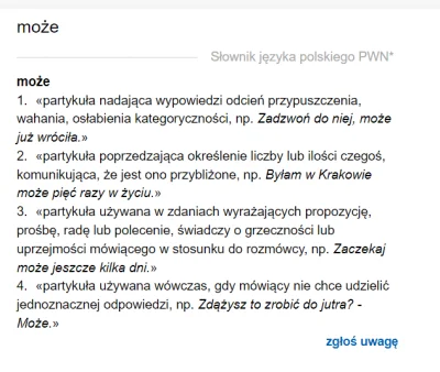 WuDwaKa - > Może w znaczeniu mocy sprawczej (ma prawo), nie może w znaczeniu przypusz...