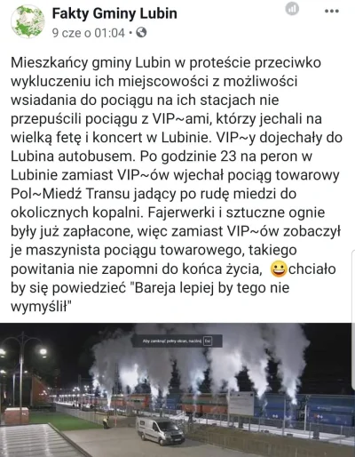 s.....3 - @pogop: 
Mieszkańcy Raszówki ukradli pociąg prezydentowi Lubina. 

Dobra ak...