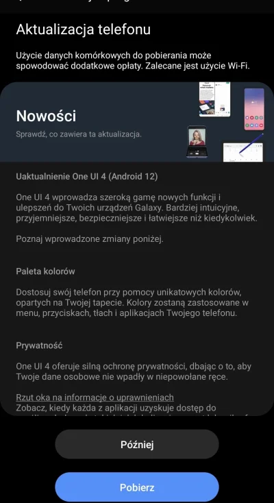 dumelosw - Dziękuję Pan #samsung za #android 12 na najlepszy #telefon 
#s10e #galaxys...