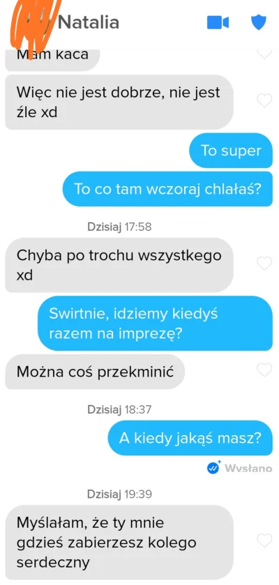 przegro_pisarz - Co robiç? Myślę nad byciem szczerym, że nie chodzę na imprezy bo nie...