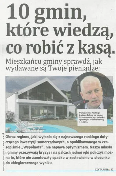 Jaktrzatotrza - @Kagernak: Bo lokalne media (finansowane z budżetu) zajęte są chwalen...