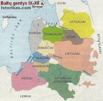kartofel - Zasięg występowania plemion bałtyckich.

#mapa #prusy #prusywschodnie #war...