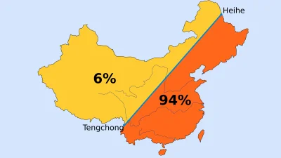Pan_Buk - @severnight: @Tzebullaque: 94% ludności Chin mieszka we wschodniej części k...