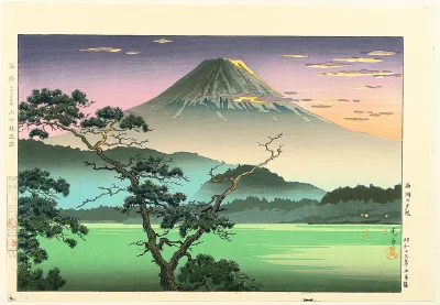 Lifelike - Evening Glow at Lake Sai; Tsuchiya Koitsu
drzeworyt, 1938 r.
#artevaria
...