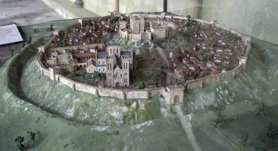 cheeseandonion - >Old Sarum in the 12th century, Salisbury, England

#makieta
