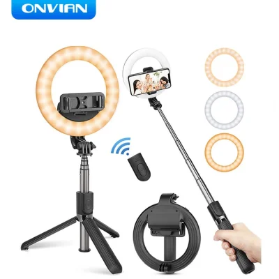 duxrm - Onvian 4 in 1 Wireless Bluetooth Selfie Stick With LED Ring
Cena z VAT: 12,6...