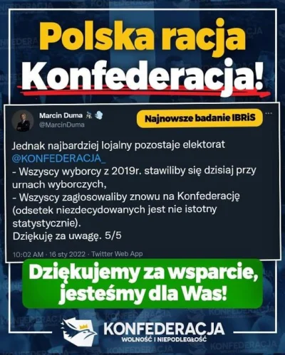 protozoa - To nagroda za trwanie w poglądach i nie działanie pod publiczkę.
#konfede...