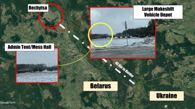 delvian - Umiejscowienie jednego z obozów rosyjskiej armii na #bialorus 45 km do gran...