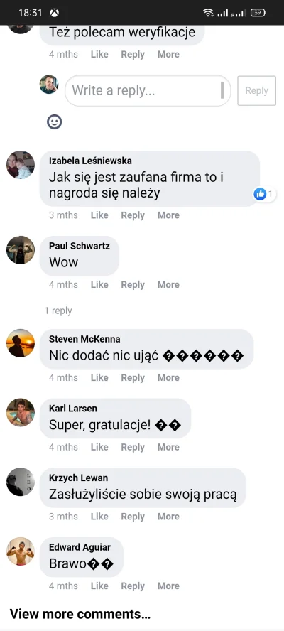 mikau - Tak dobra firma, że nawet angole przychodzą na fanpage pisać im pochlebne kom...