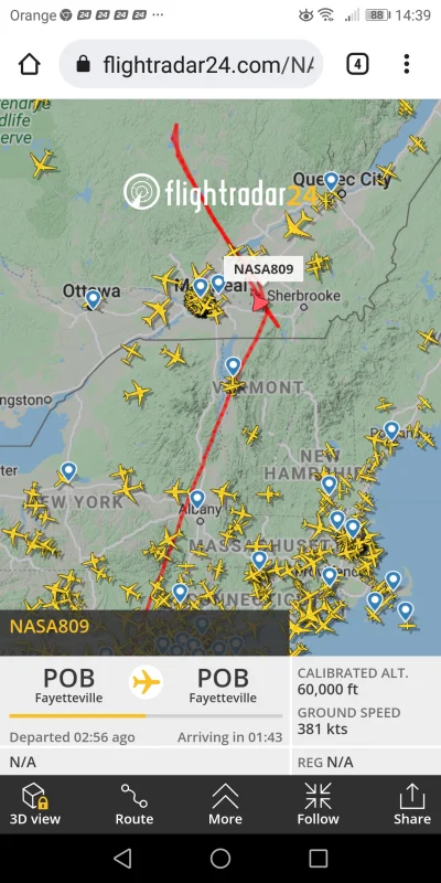 p.....7 - Pojazd z NASA wyleciał na powitanie An- 225 Mriya ¯\\(ツ)\/¯
#flightradar24...