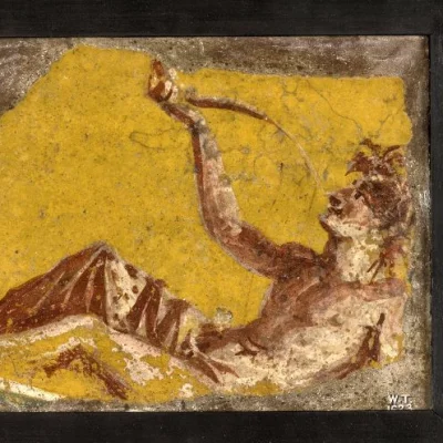 IMPERIUMROMANUM - Rzymski fresk ukazujący pijącego mężczyznę

Rzymski fresk ukazują...