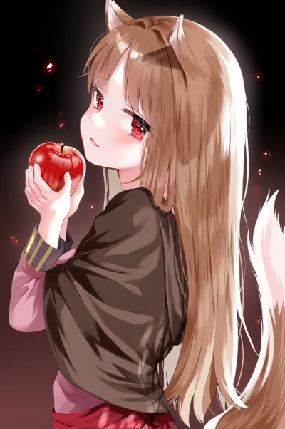 LatajacaPapryka512 - wilk z zadartym noskiem
#holo #horo #spiceandwolf #anime #rando...