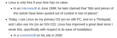 Wrathofthe_Tyrant - > Linux jest darmowy tylko jeżeli twój czas jest bez wartości.

...