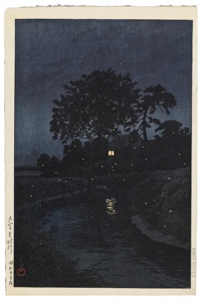Lifelike - Minuma River at Omiya; Kawase Hasui
drzeworyt, 1930 r.
#artevaria
#sztu...