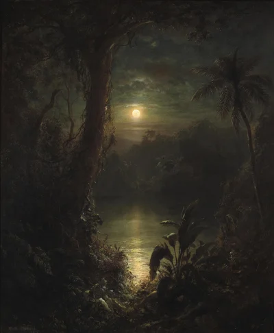 cheeseandonion - >Tropical Moonlight - Frederic Edwin Church (1874)

#zajawkichee