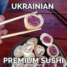 Dyfarius - Dzień dobry wszyscy! Zła pogoda trochu :( 

Może sushi z Ukrainy na dobry ...