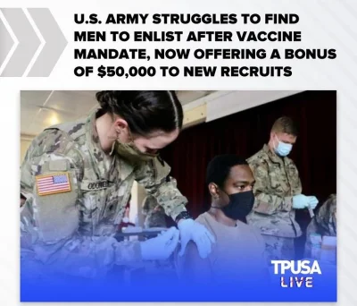 covid_duck - Armia USA z trudem znajduje mężczyzn, którzy chcą się zaciągnąć do wojsk...