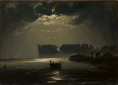 cheeseandonion - >The North Cape by Moonlight by Peder Balke 1848 

#zajawkichee