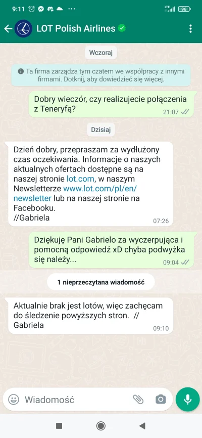 PieCzar - @PanNimbus: możesz poratować linkiem, poczytam co za linie. Lot aktualnie n...