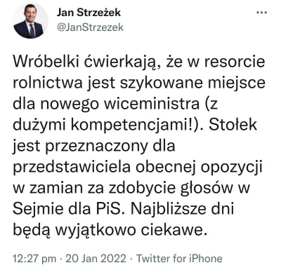 lewoprawo - Nagle polskie rolnictwo zaczęło potrzebować jeszcze jednego wiceministra....