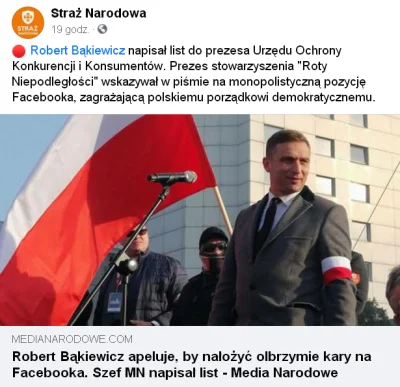 SynGilgamesza - Robert Bąkiewicz apeluje, by nałożyć olbrzymie kary na Facebooka.

...