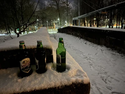 Z.....a - Zima się włączyła :D 
#piwo #zima #plener