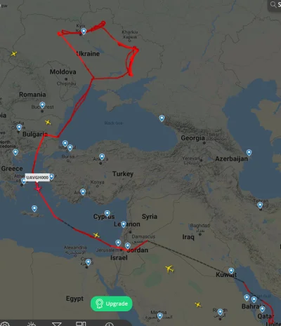 maniac777 - Polatał, polatał i wraca.

#ukraina #flightradar24