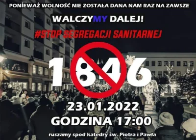 kamil-98 - #stopsegregacjisanitarnej #protest
Kolejny protest w Legnicy, w najbliższ...