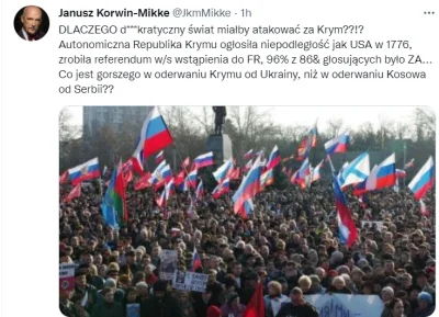 The_Orz - Co to kurde za ugrupowanie w ogóle jest. Korwin bronił "referendum" na Krym...