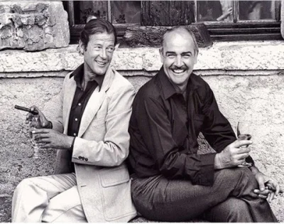 wfyokyga - Roger Moore i Sean Connery, Cannes 1981.