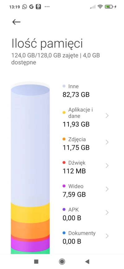 tosemja - Może ktoś podpowiedzieć co zajmuje tyle miejsca? 
#android