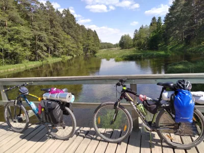 Mauupa - Tak byliśmy obładowani. Codziennie pokonywaliśmy ok. 120-150 km.