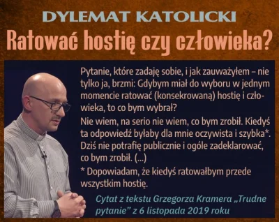 ziumbalapl - O nie, ksiądz ma bardzo poważny dylemat! Ja też chym chyba wybrał hostię...