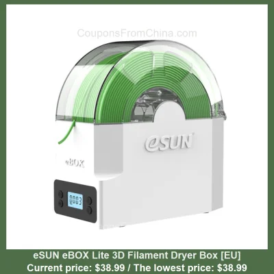 n____S - eSUN eBOX Lite 3D Filament Dryer Box [EU]
Cena: $38.99 (najniższa w histori...