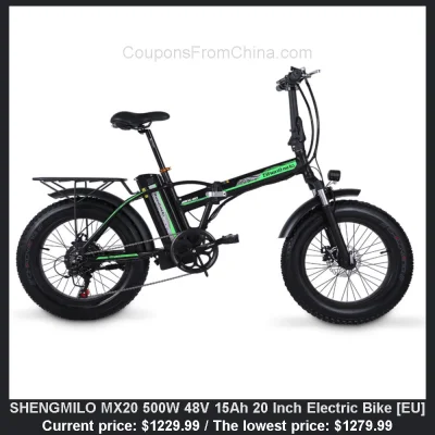 n____S - SHENGMILO MX20 500W 48V 15Ah 20 Inch Electric Bike [EU]
Cena: $1229.99 (naj...