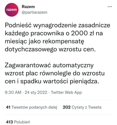 xblackwidowx - juz lewica sie za to zabrała i z 800 zł podwyżki jaką chcieli pracowni...