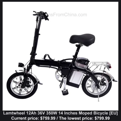 n____S - Lamtwheel 12Ah 36V 350W 14 Inches Moped Bicycle [EU]
Cena: $759.99 (najniżs...