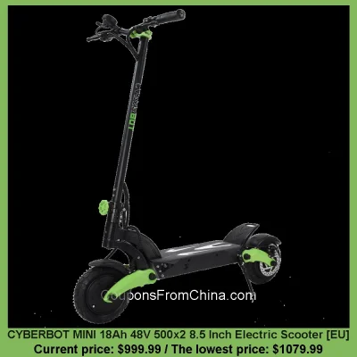 n____S - CYBERBOT MINI 18Ah 48V 500x2 8.5 Inch Electric Scooter [EU]
Cena: $999.99 (...